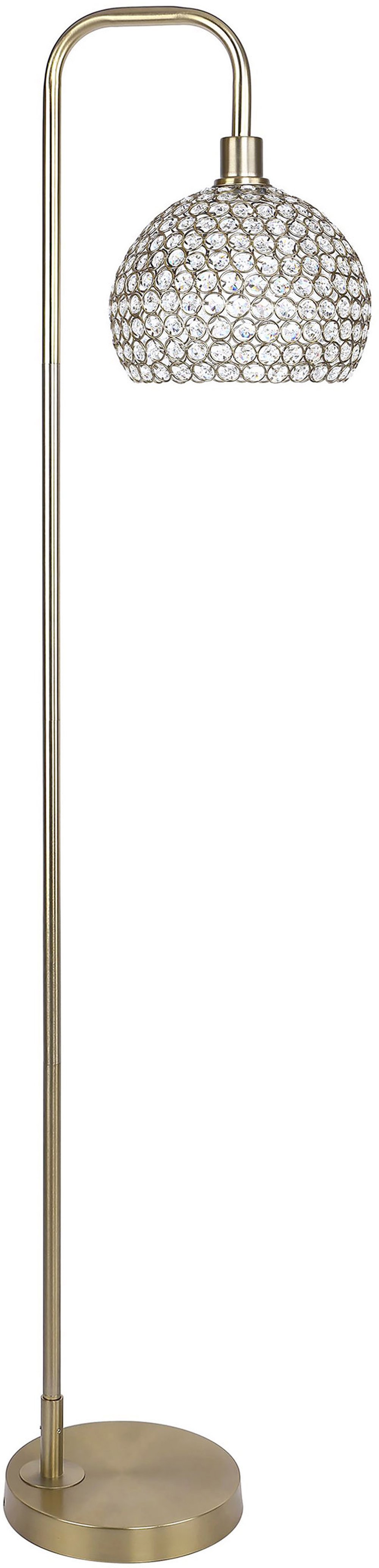 112903282 Canbel Gold & Crystal Floor Lamp sku 112903282