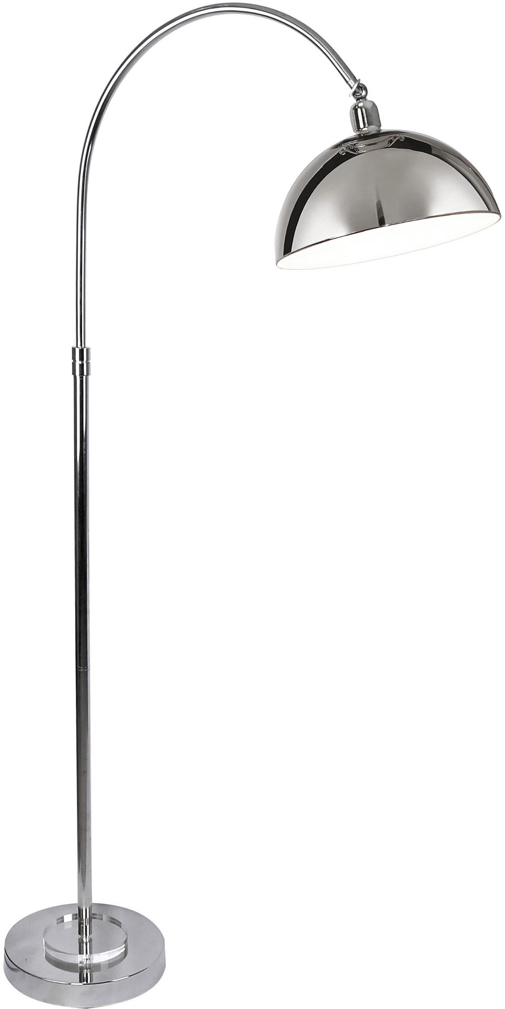 112903444 Emery Silver Metal Arched Floor Lamp sku 112903444