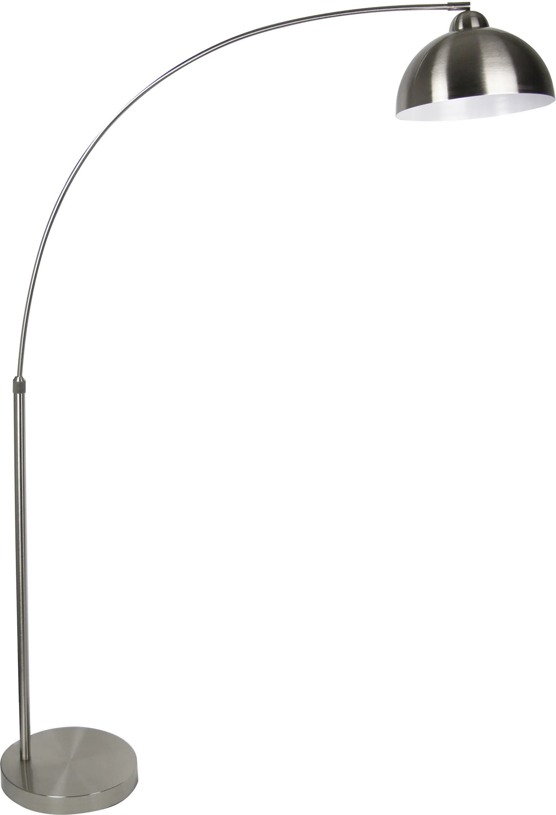Darby Brushed Nickel Arched Floor Lamp