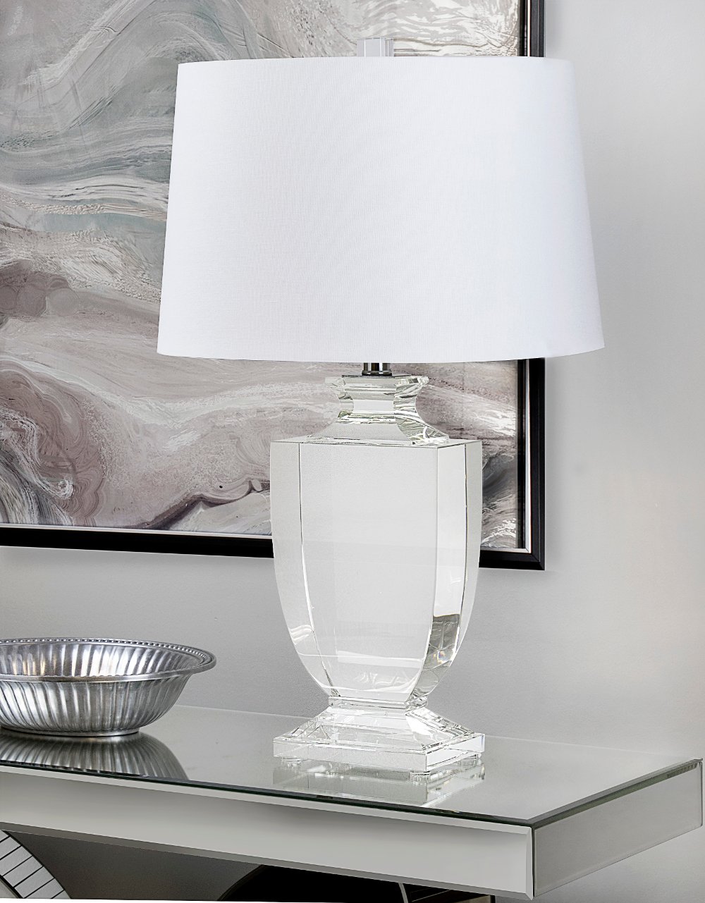 Elsa Clear Crystal Table Lamp