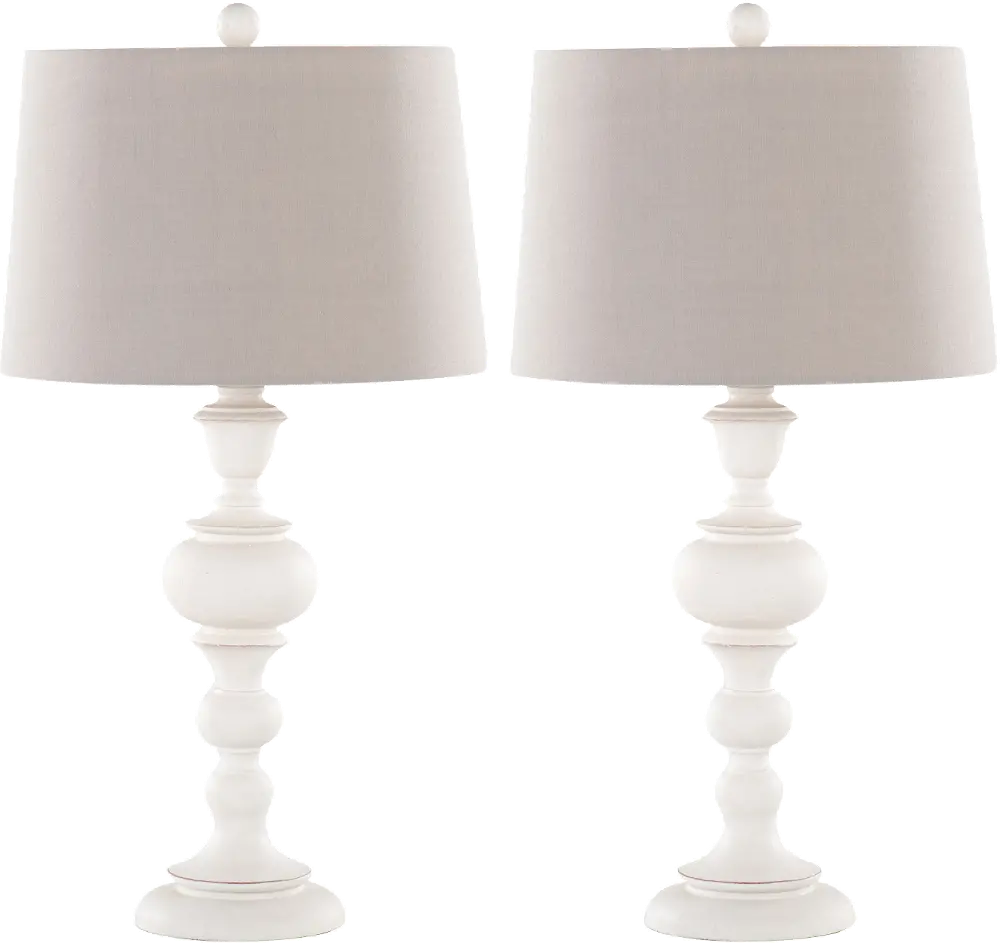 TL30-MORCO-HHH GYGY2 Morocco Distressed Light Gray Table Lamps, Set of 2-1