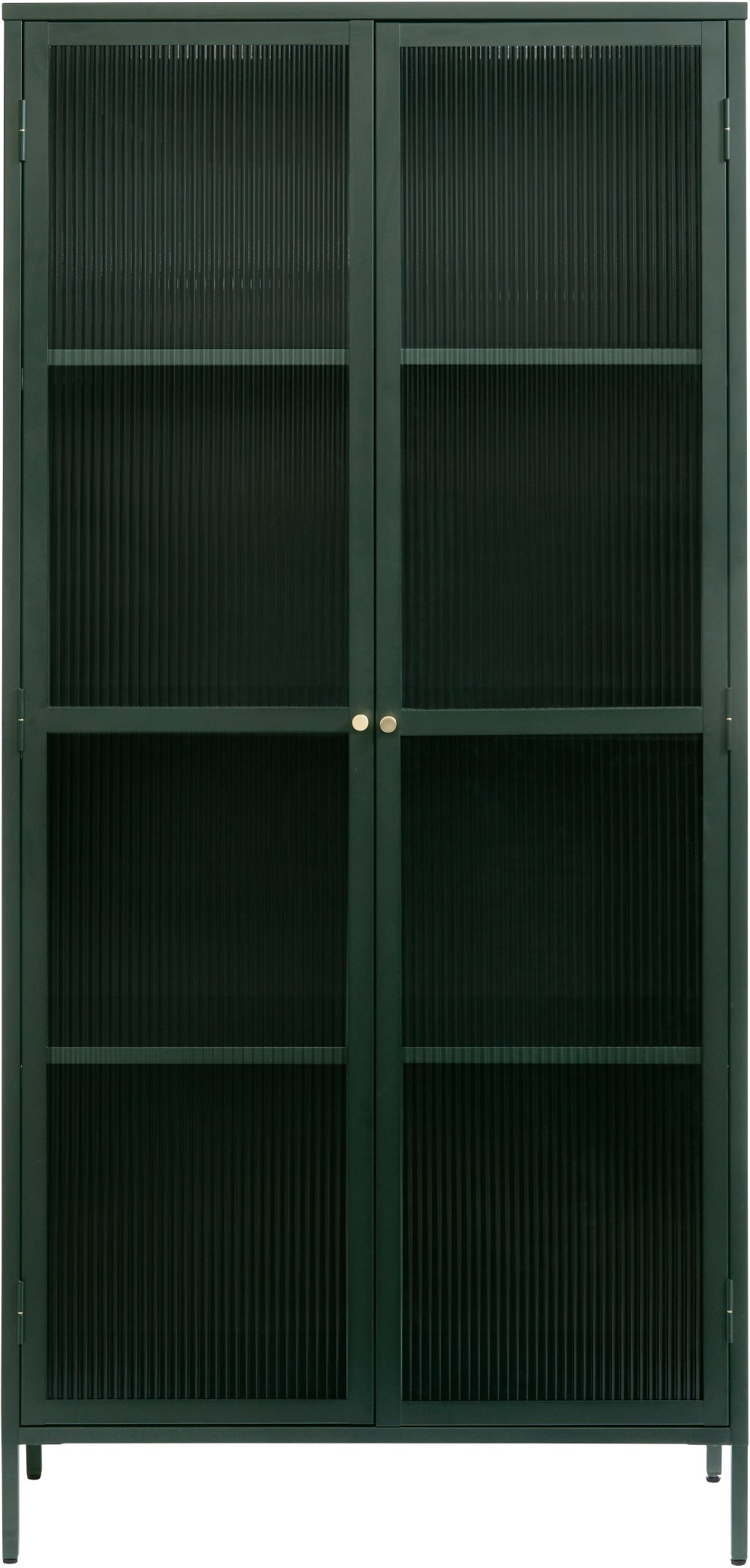 112904599 Bronco Green Metal & Glass 75 Tall Display Cabinet sku 112904599