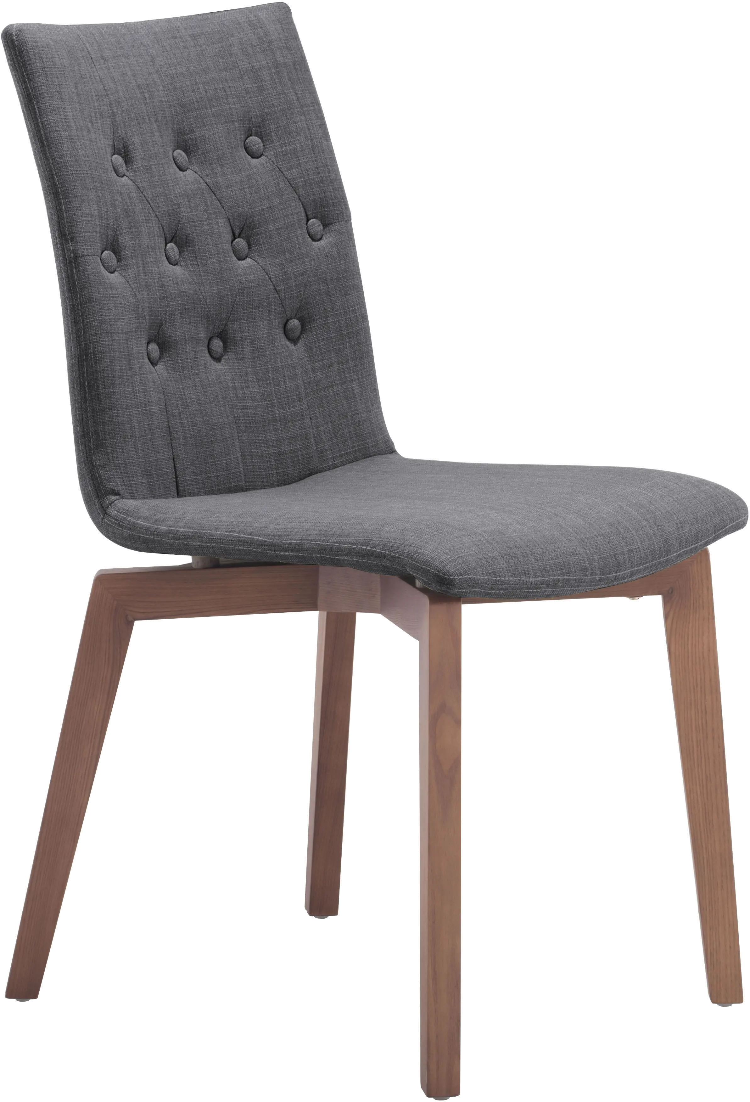 100071 Orebro Graphite Gray Dining Chair, Set of 2 sku 100071
