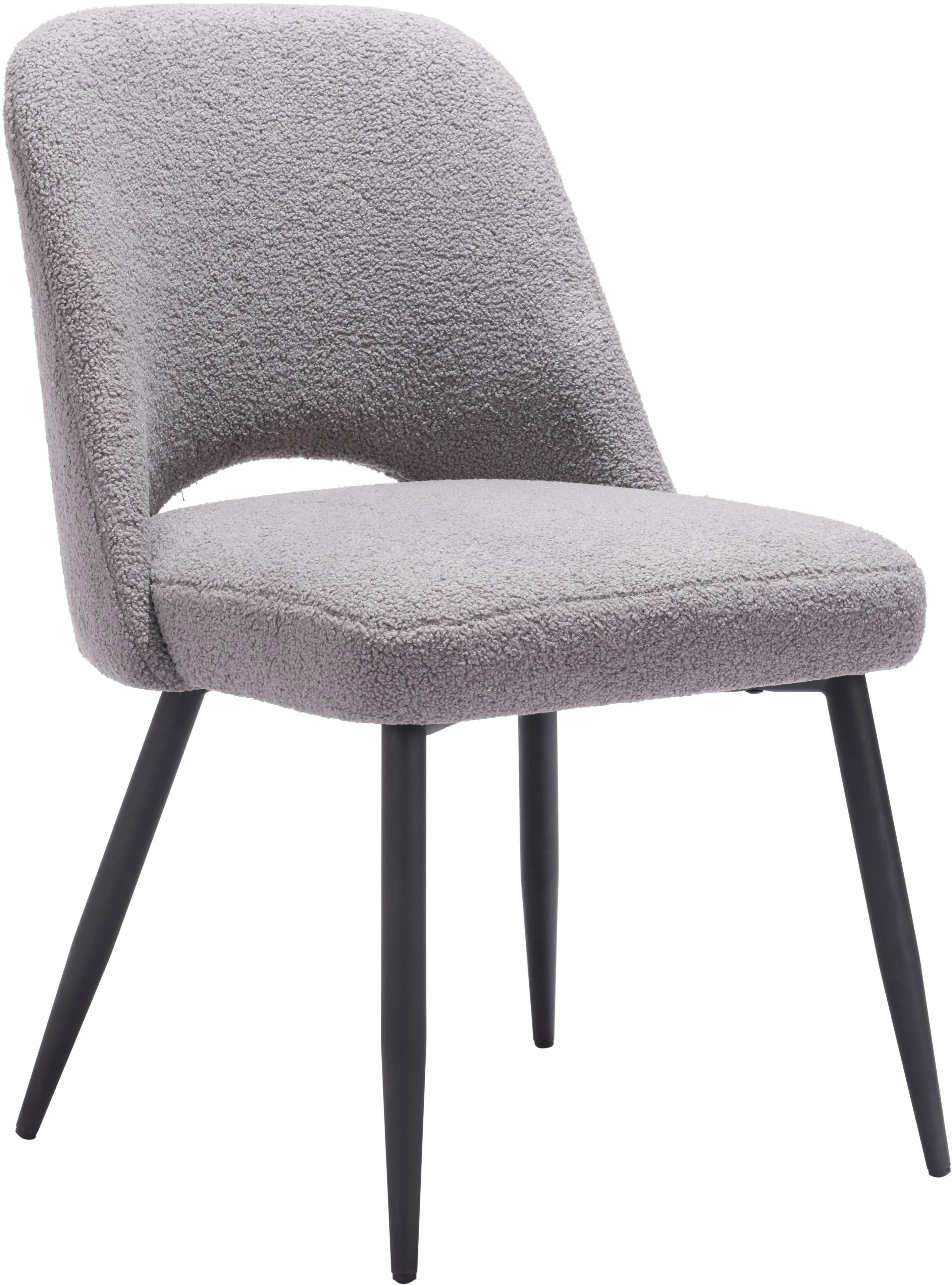 109328 Teddy Gray Dining Chair, Set of 2 sku 109328