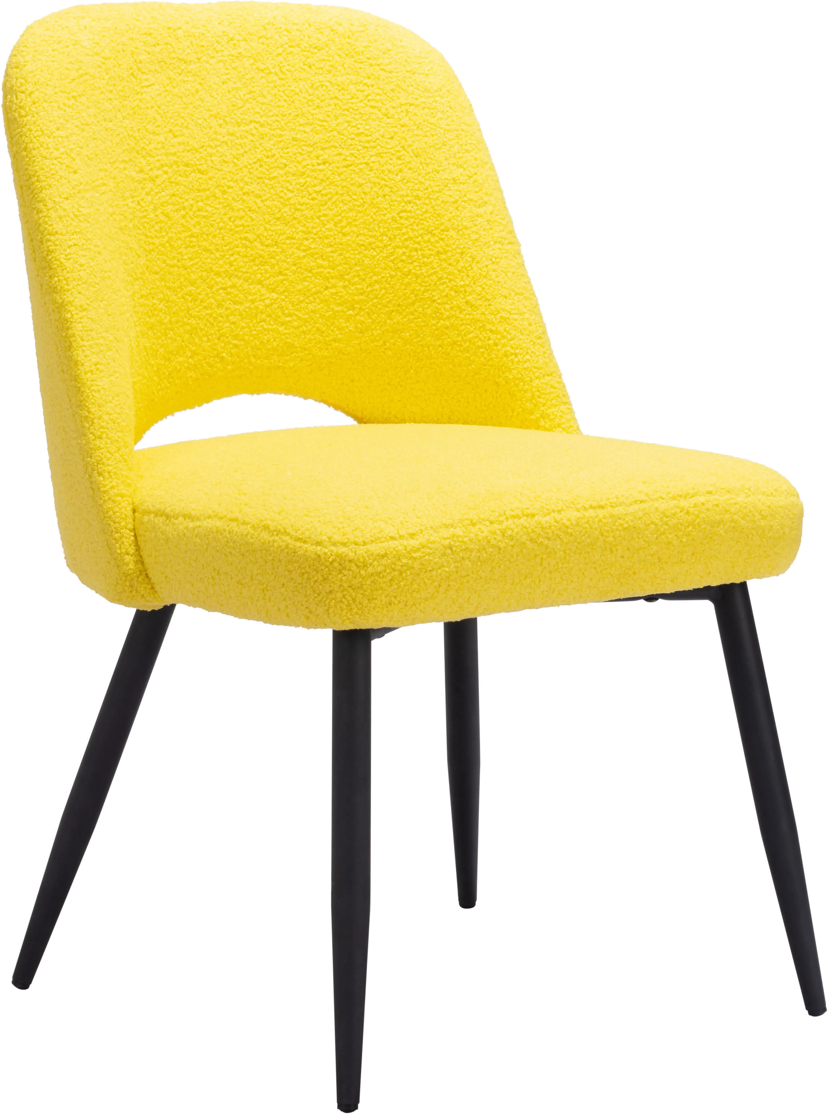 Teddy Yellow Dining Chair, Set of 2