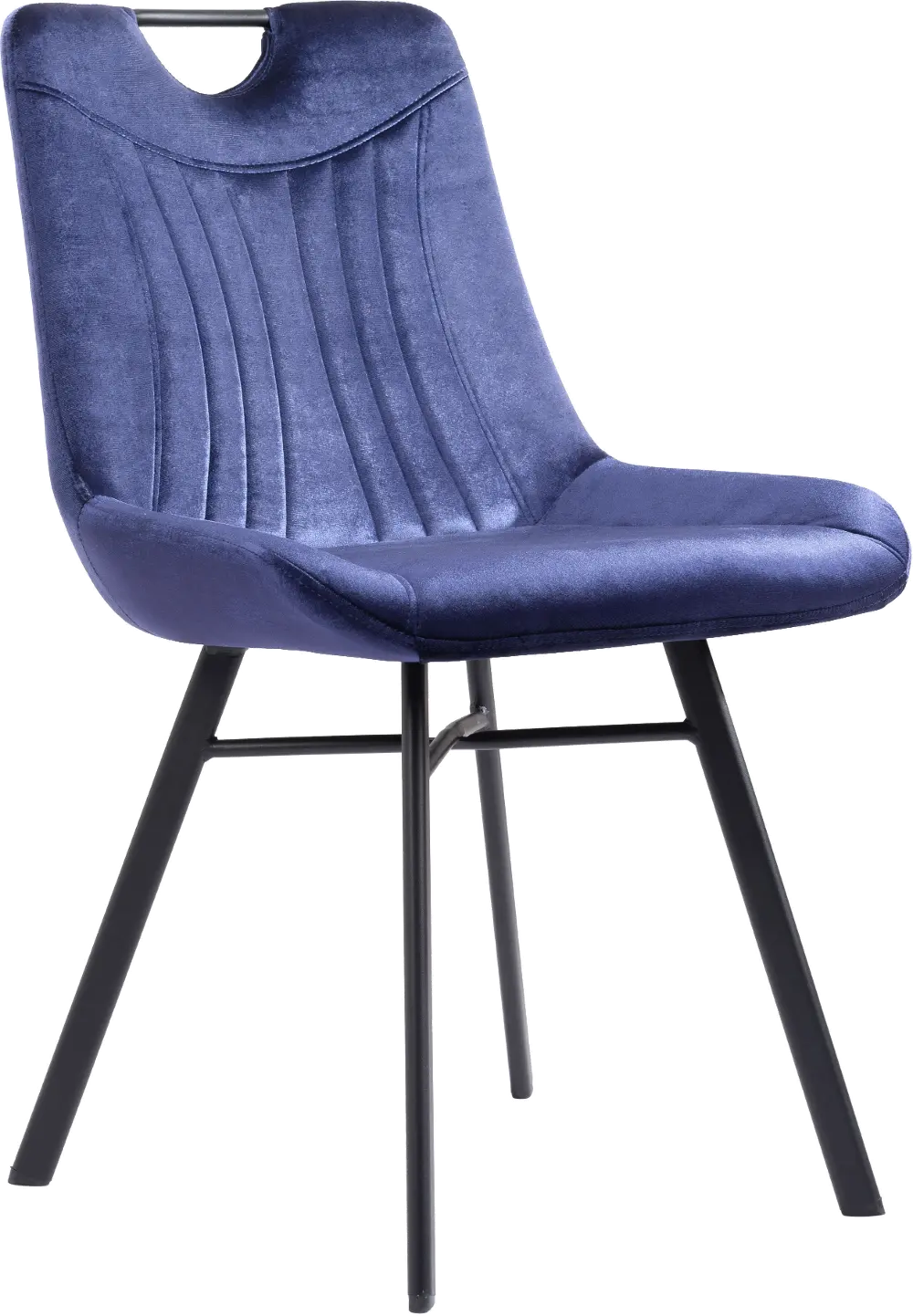 Tyler Blue Velvet Dining Chair, Set of 2-1