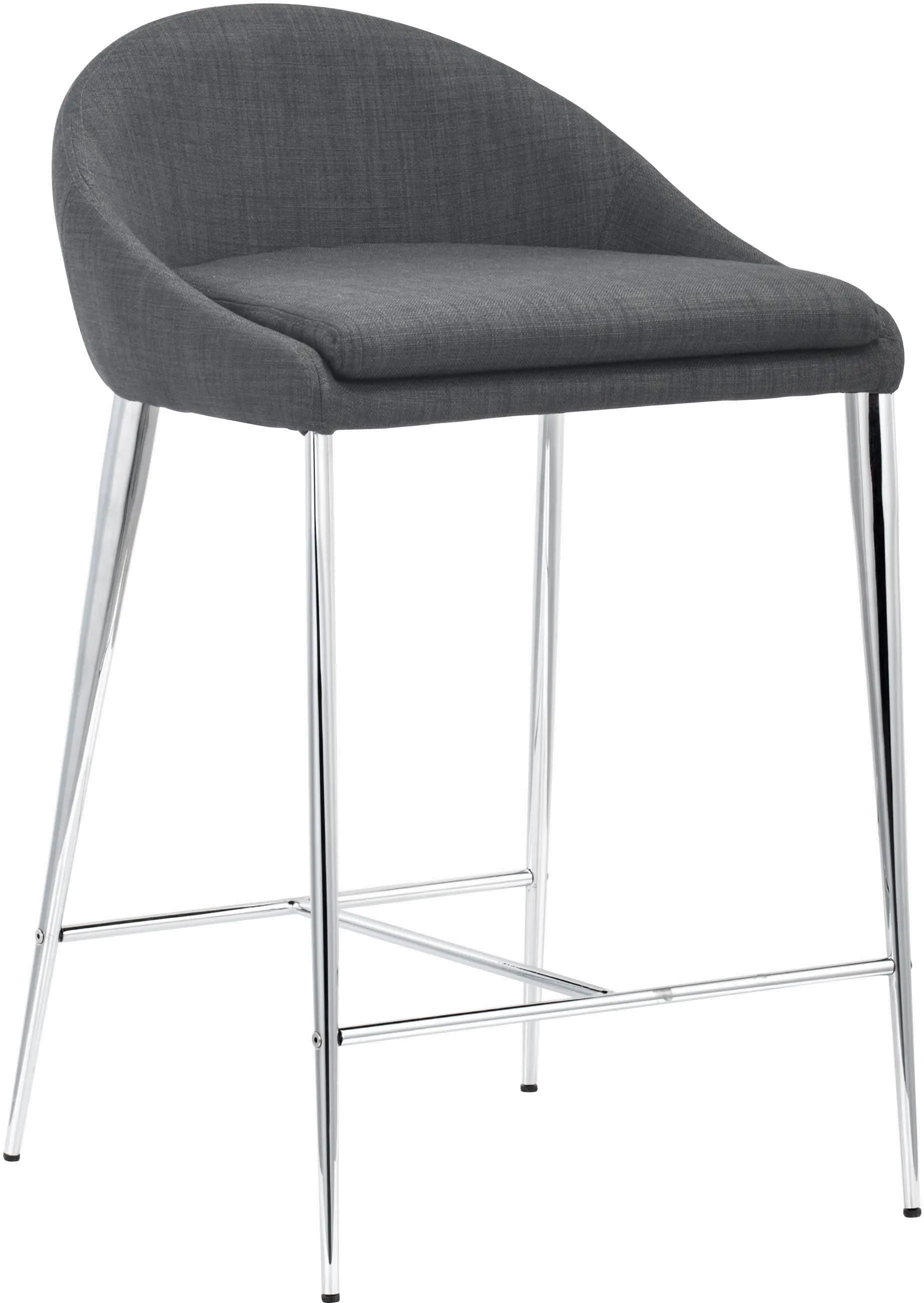 Reykjavik Graphite Counter Height Stool, Set of 2