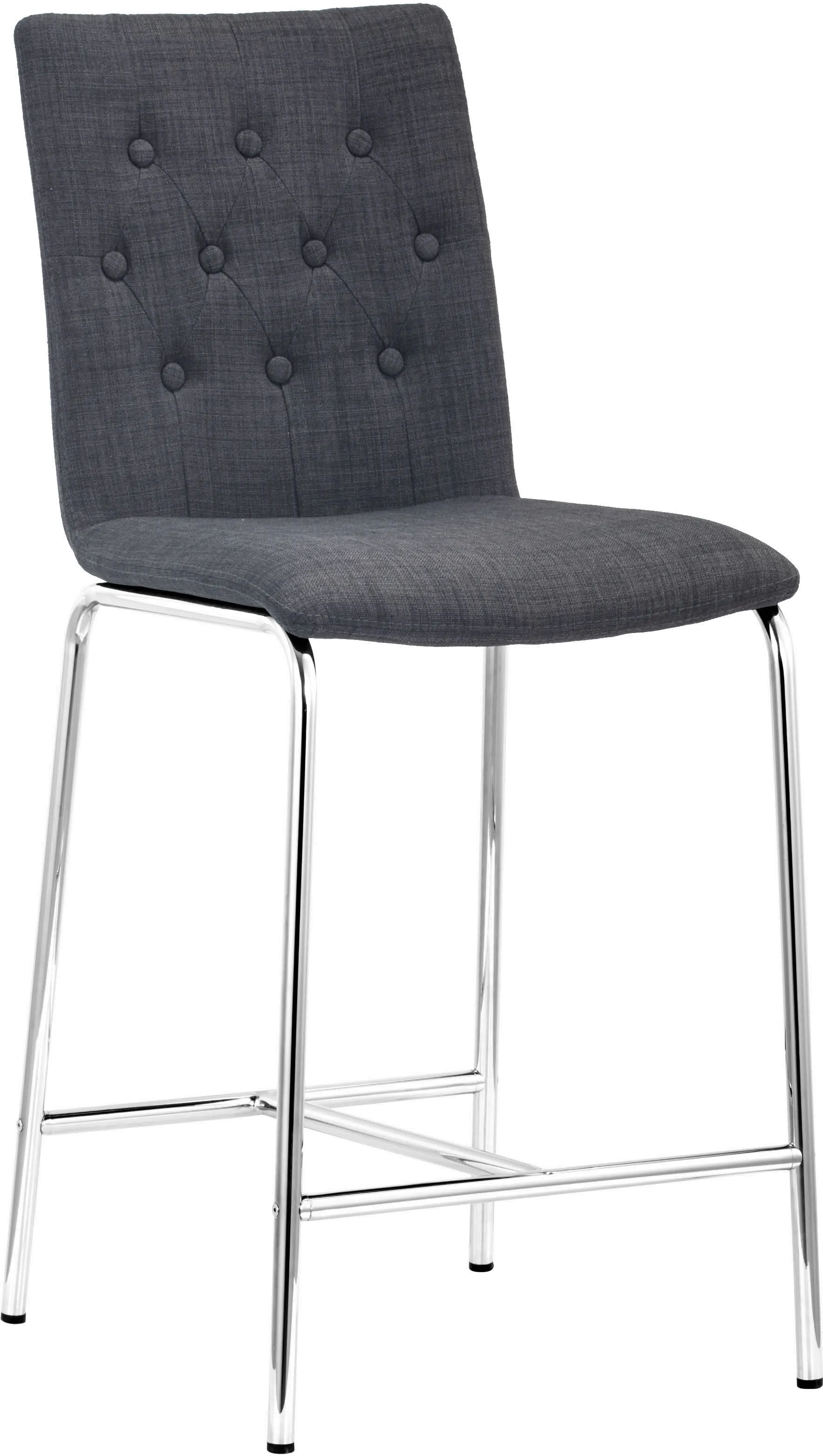 Photos - Chair Zuo Modern Uppsala Graphite Counter Height Stool, Set of 2 300338