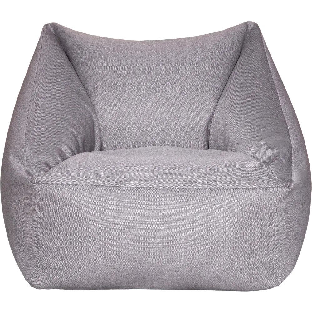 Trendy Light Gray Bean Bag Chair-1