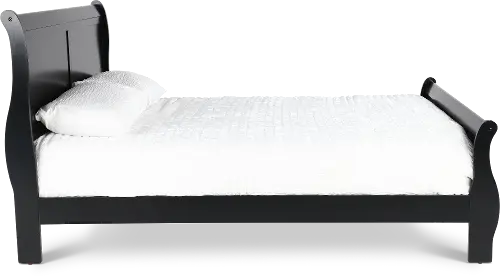 Louis Black King Sleigh Bed RC Willey