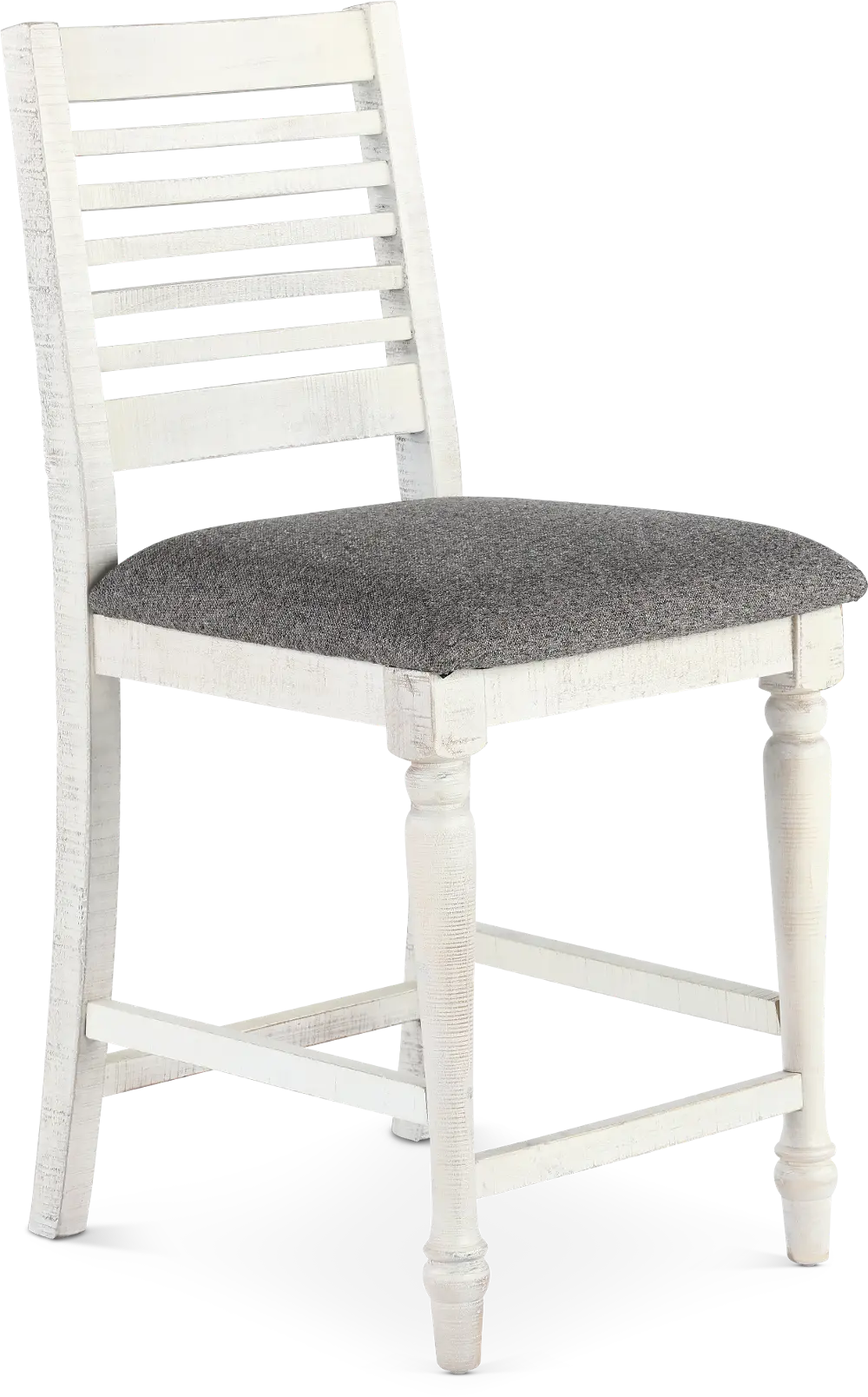 Clabria White Counter Height Stool-1