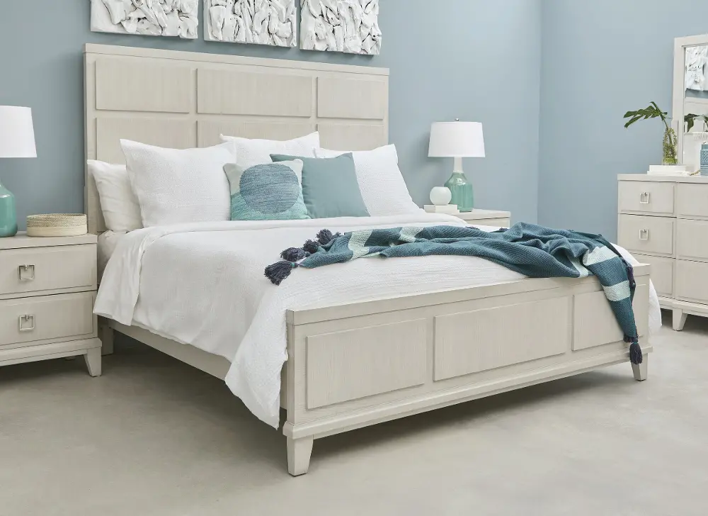 Madison White Queen Bed-1