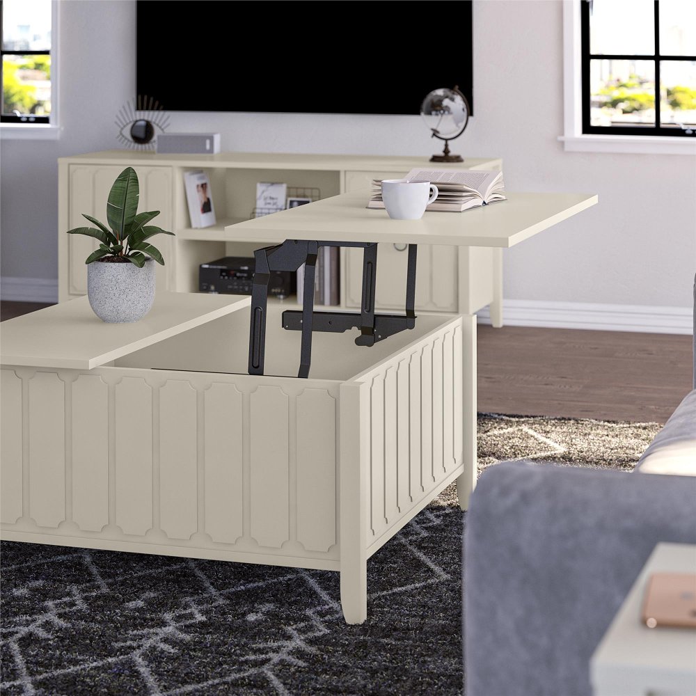 Majesty White Lift Top Coffee Table