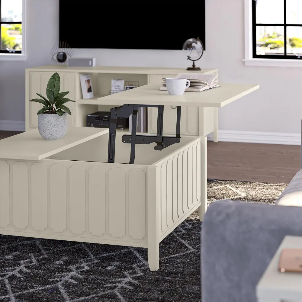 Majesty White Lift Top Coffee Table-1