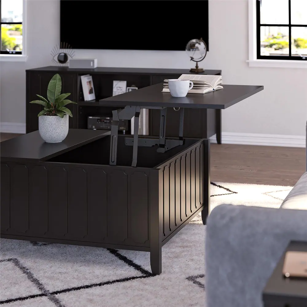 Majesty Black Lift Top Coffee Table-1