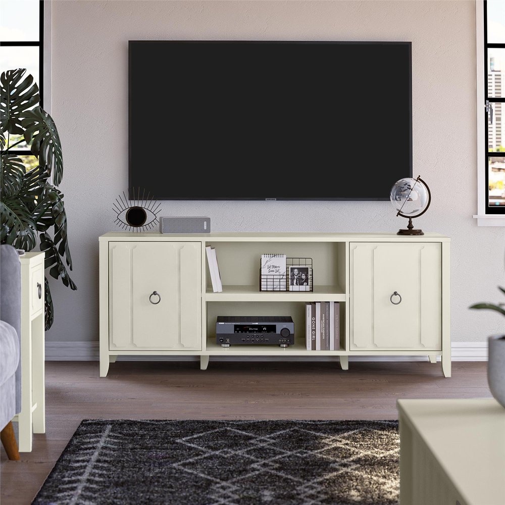 Majesty 60 White TV Stand