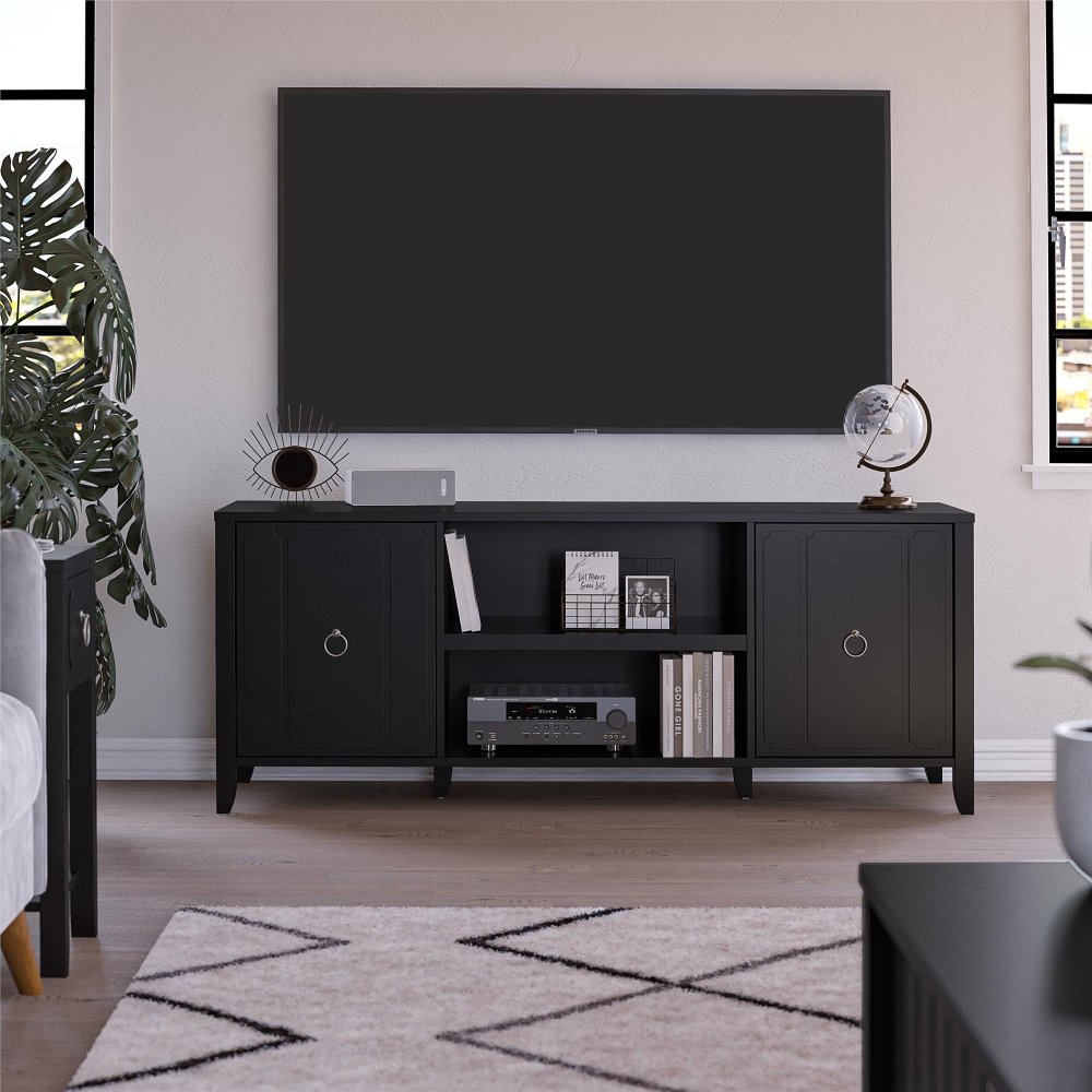 Majesty 60 Black TV Stand