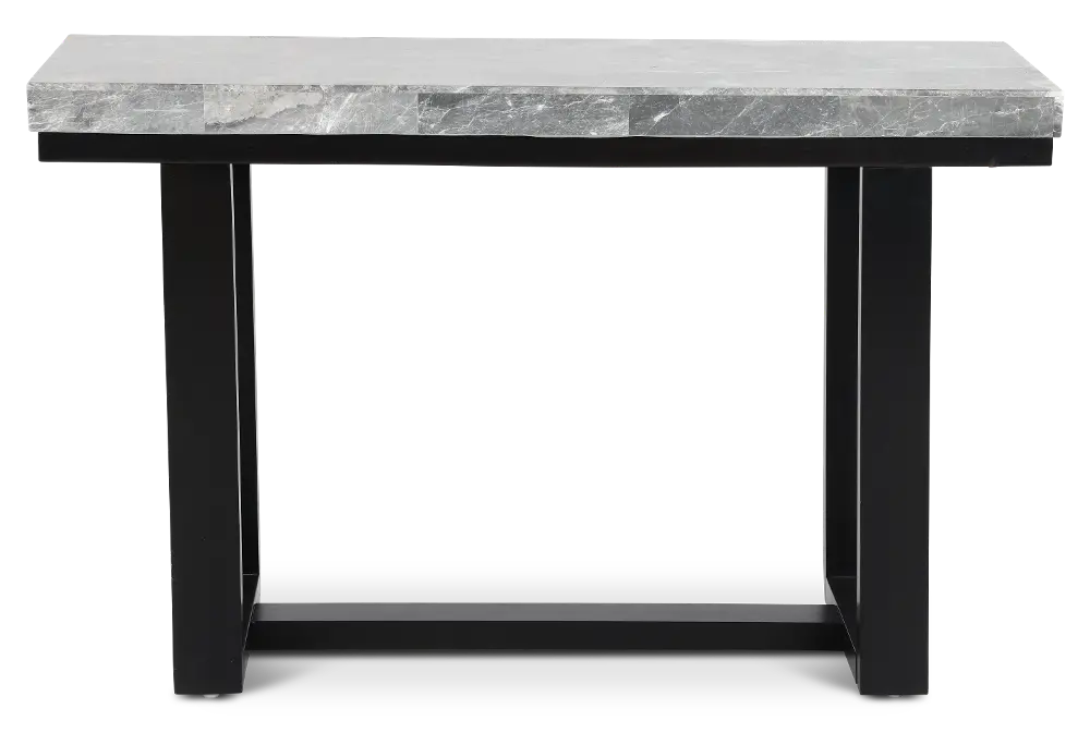 Luca Black and Gray Marble Sofa Table-1