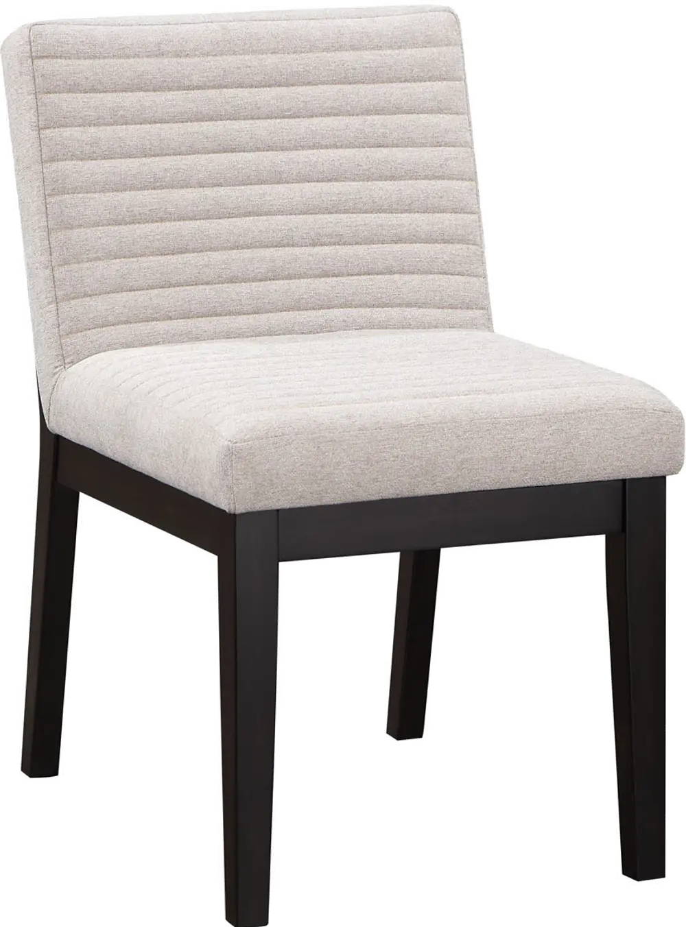 Jax Dark Brown and Light Gray Upholstered Dining Chair-1