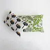 Lumbar Pillow With Multicolor Flowers