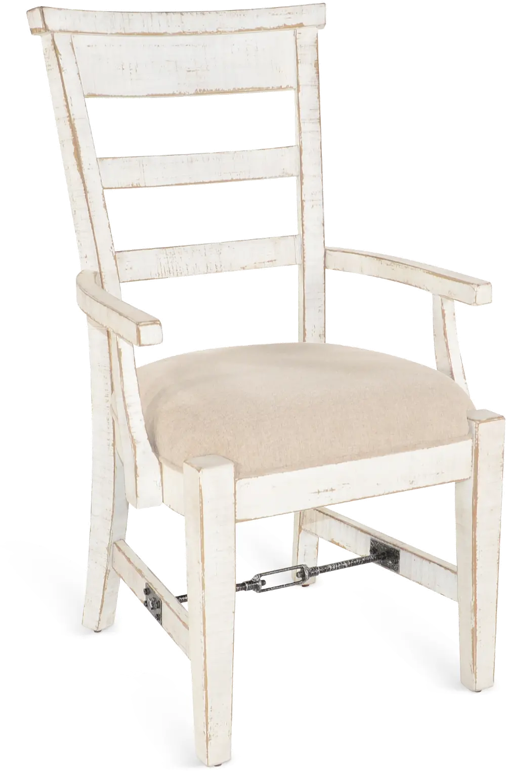 Marina White Sand Dining Arm Chair-1