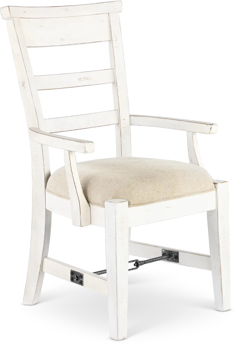 Marina White Sand Dining Arm Chair-1