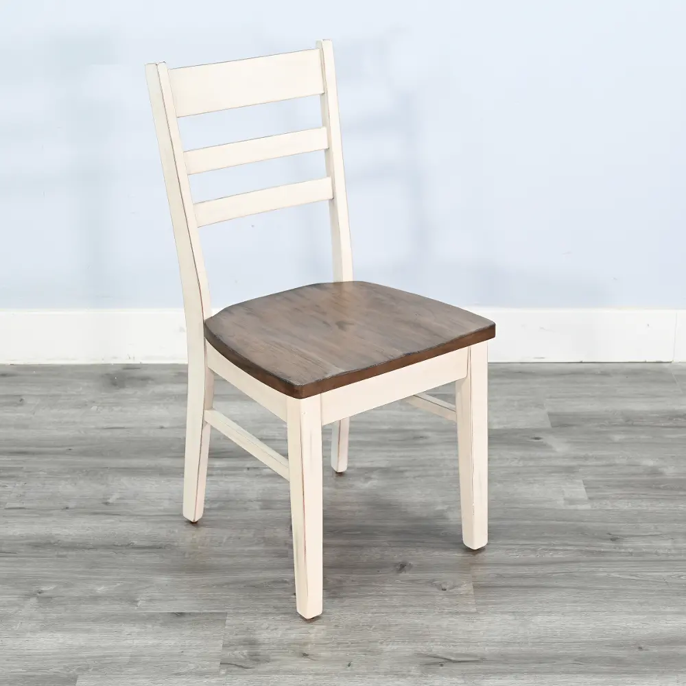 Cove White and Beige Dining Chair-1