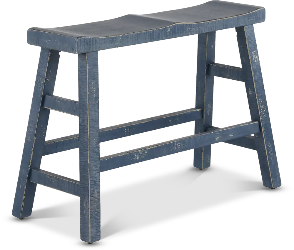 Beach Haven Blue Counter Height Dining Bench-1