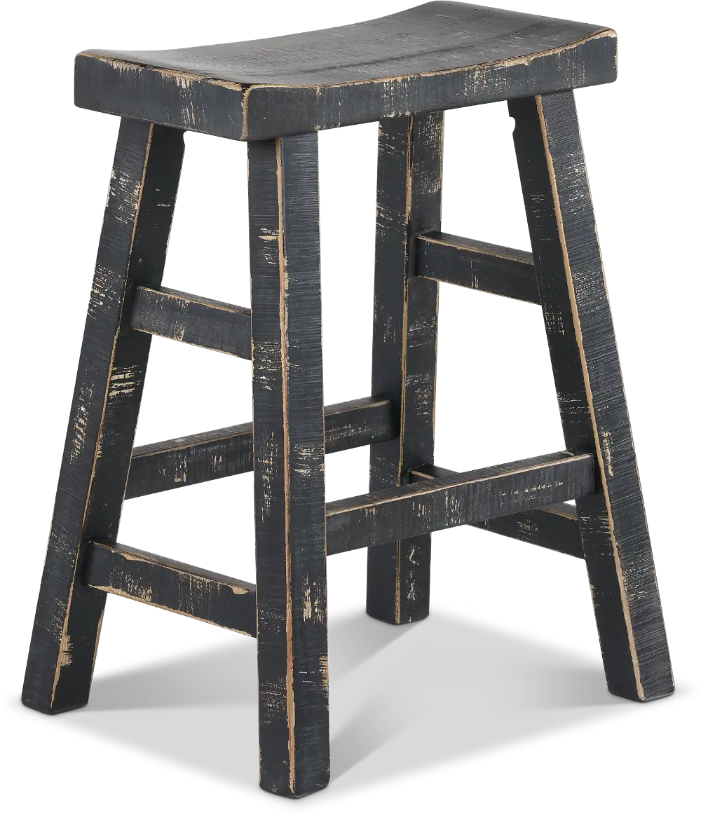 Beach Haven Black Counter Height Stool-1
