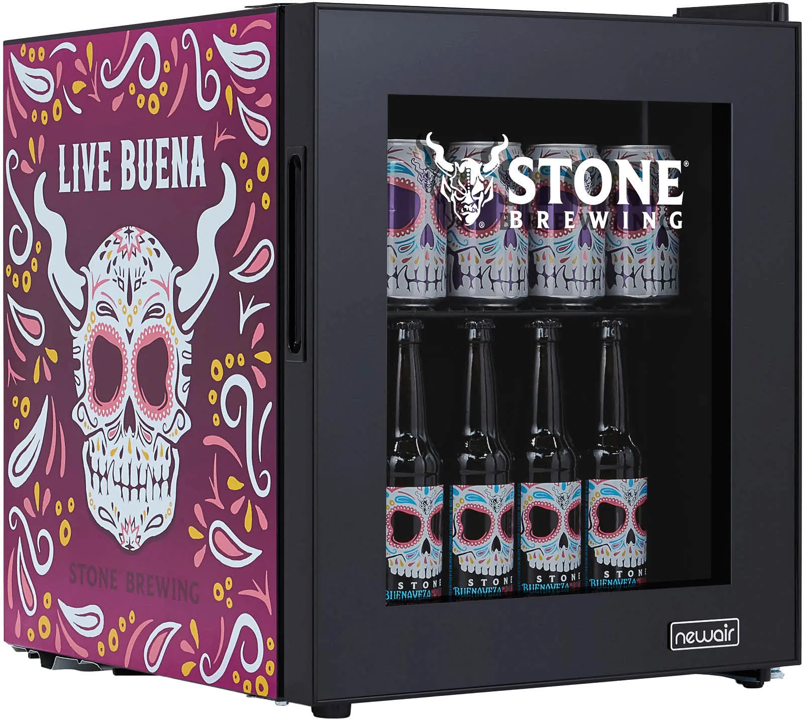 New Air Stone Brewing Live Buena 60 Can Beverage Refrigerator