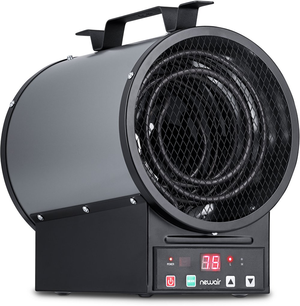 NewAir 2-in-1 Freestanding or Ceiling/Wall Mounted 240v Electric Garage Heater