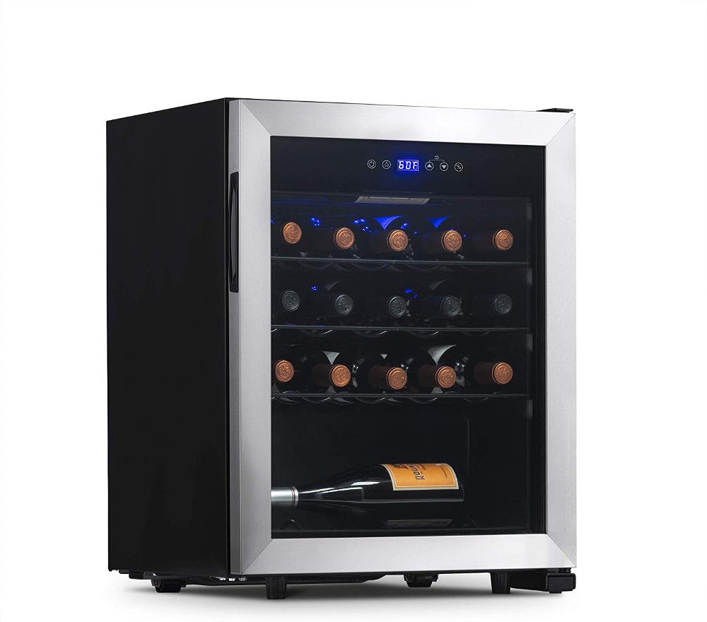 New Air 23 Bottle Freestanding Compressor Wine Fridge - Stainless Steel