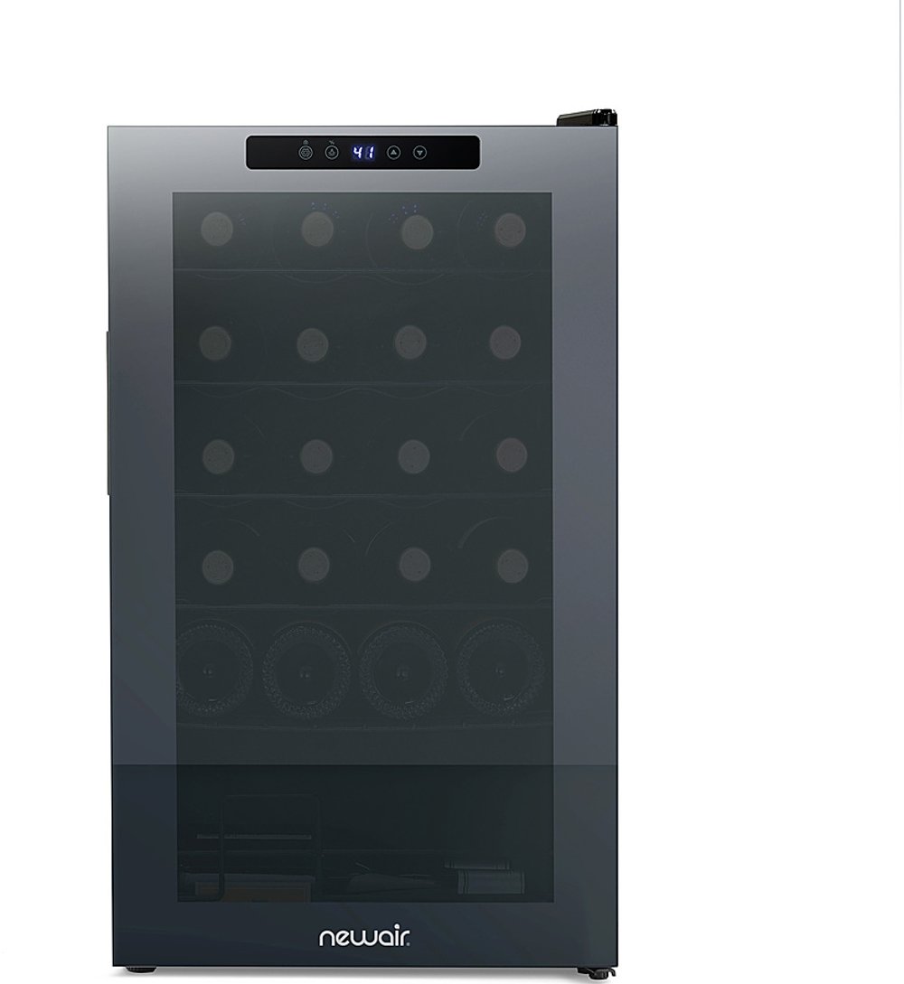 New Air Shadow Series 24 Bottle Wine Cooler Refrigerator - Black