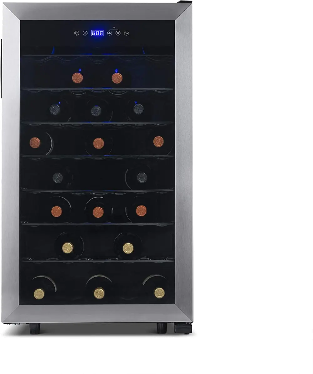 NWC050SS00 NewAir Freestanding 50 Bottle Compressor Wine Fridge - Stainless Steel-1