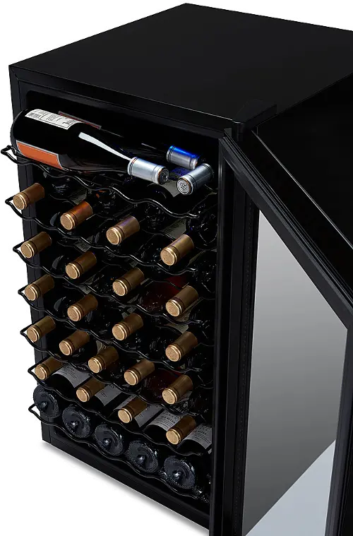 NewAir 20-Bottle or 80-Can Dual Drawer Wine Refrigerator Stainless