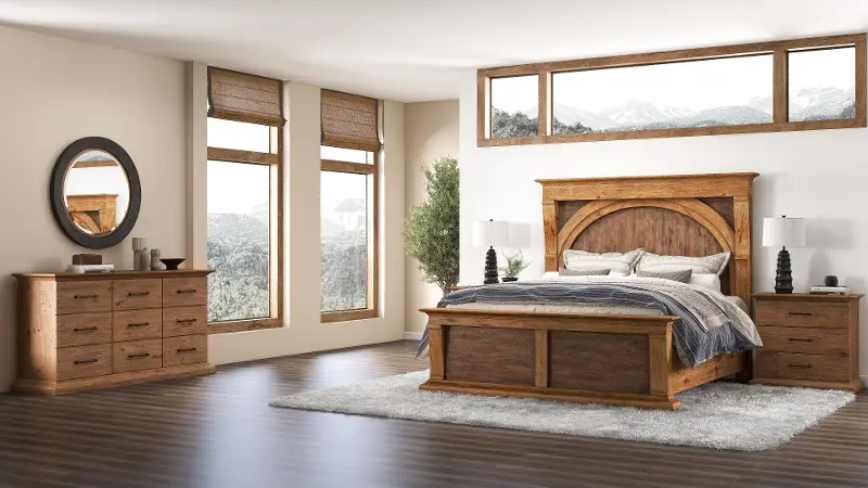 Big Sky Natural 4 Piece King Bedroom Set