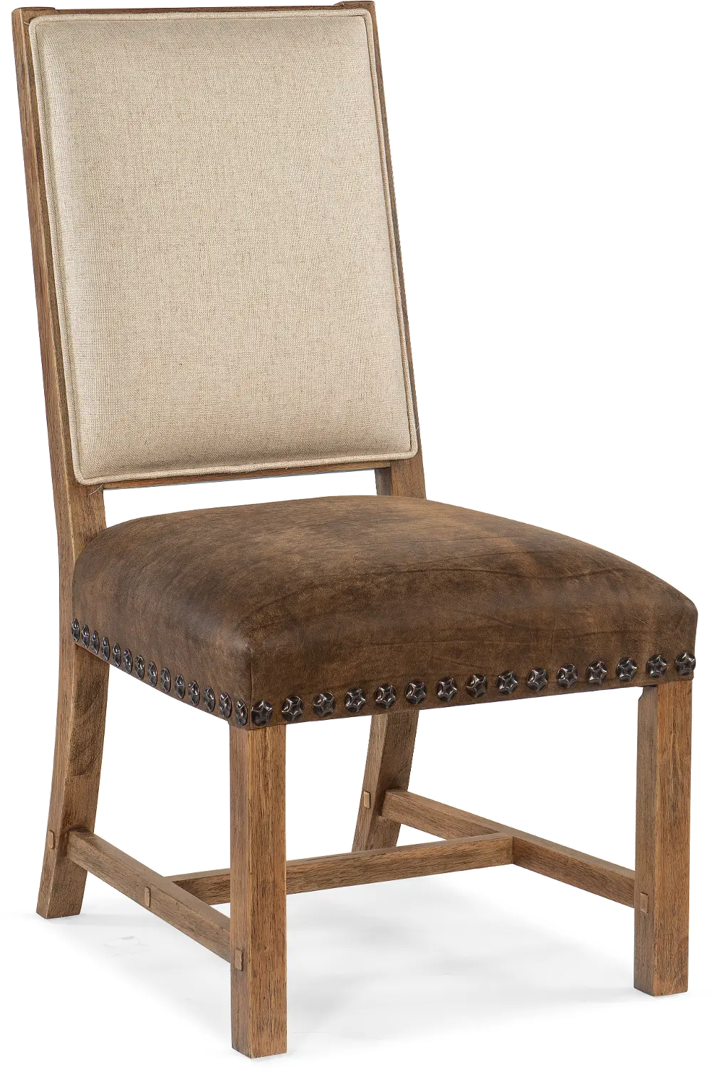 Big Sky Brown Leather Dining Room Chair-1