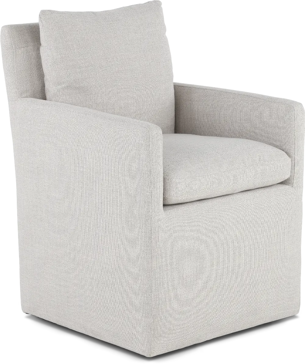 Effie Pale Gray Upholstered Dining Chair-1
