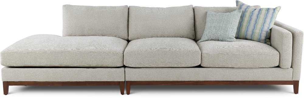 Kelsey Dove Beige 2 Piece Sectional