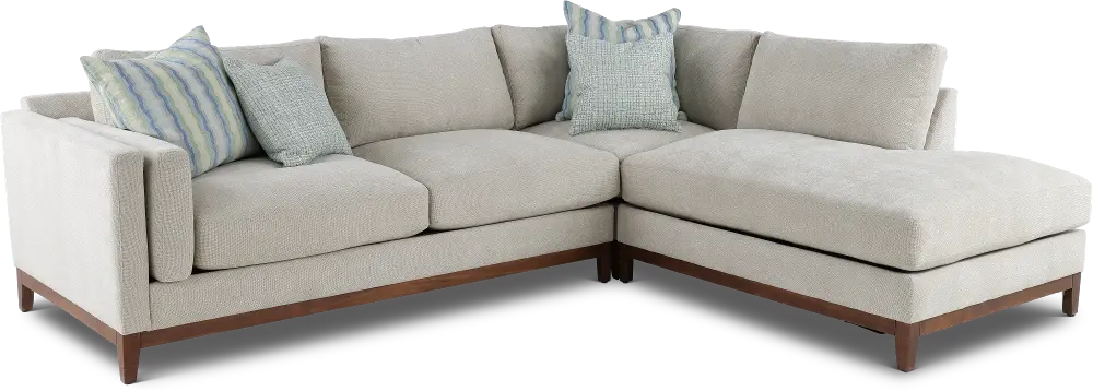 3PC/S0347/DOVE/OPT3 Kelsey Dove Beige 3 Piece Sectional-1