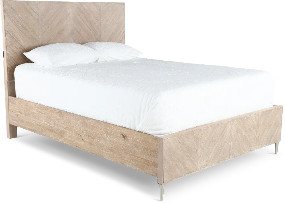 Morgan Acacia Wood Queen Bed-1