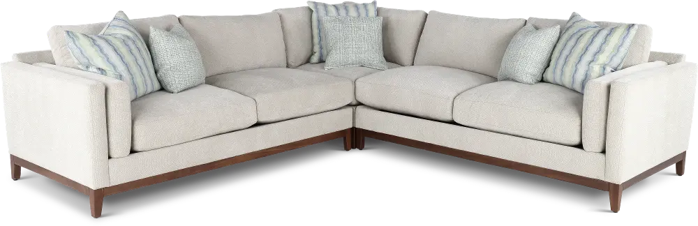 3PC/S0347/DOVE/OPT5 Kelsey Dove Beige 3 Piece Sectional-1