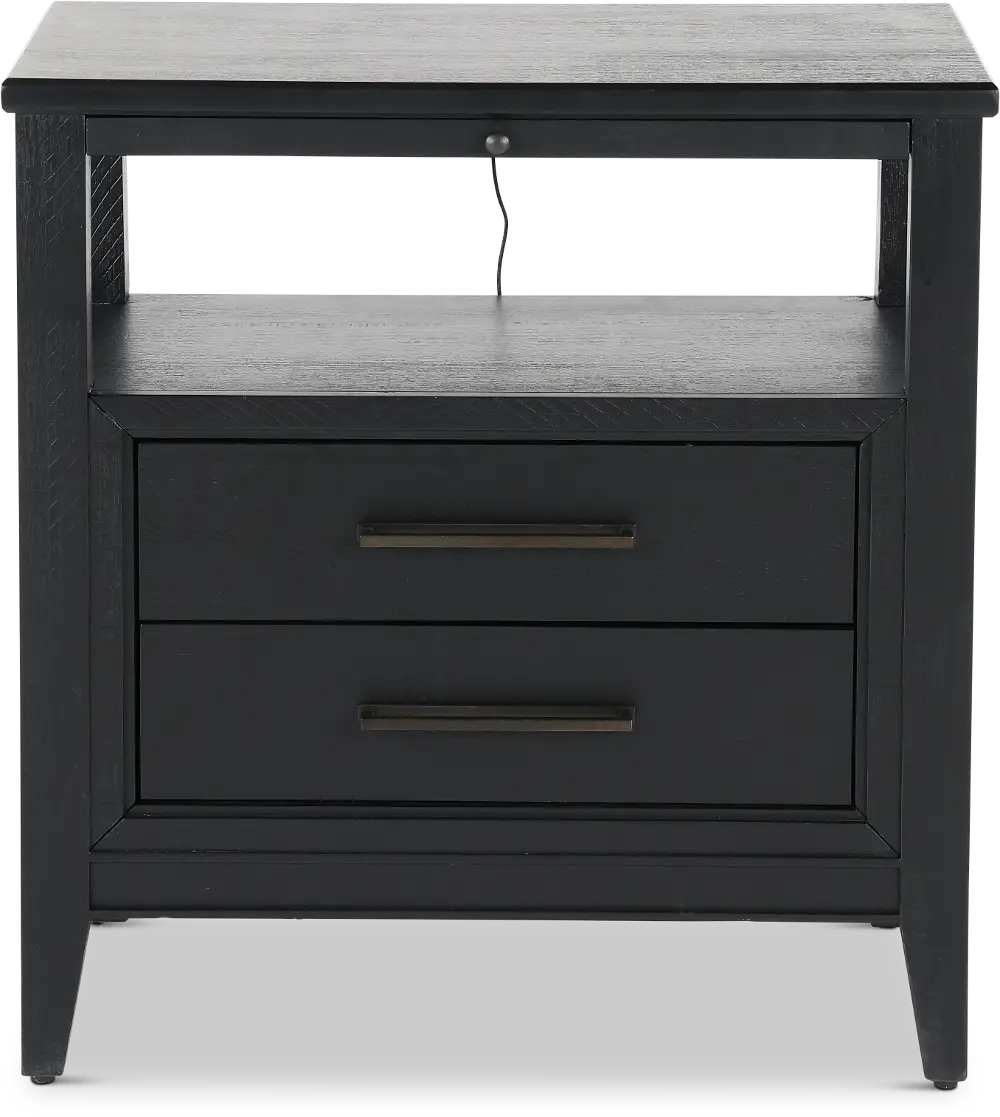 Callahan Black Nightstand-1