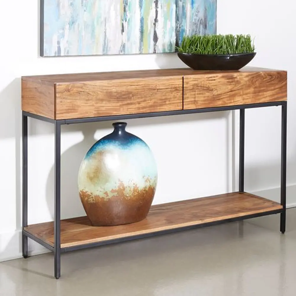 53402 Darius Natural 2-Drawer Console Table-1