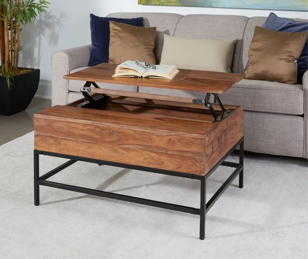 73306 Springdale Natural Brown Lift Top Coffee Table-1