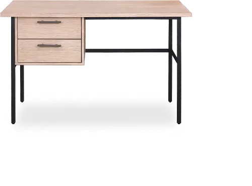 Rustic Solid Wood Desk Small Writing Desk for Bedroom, Office