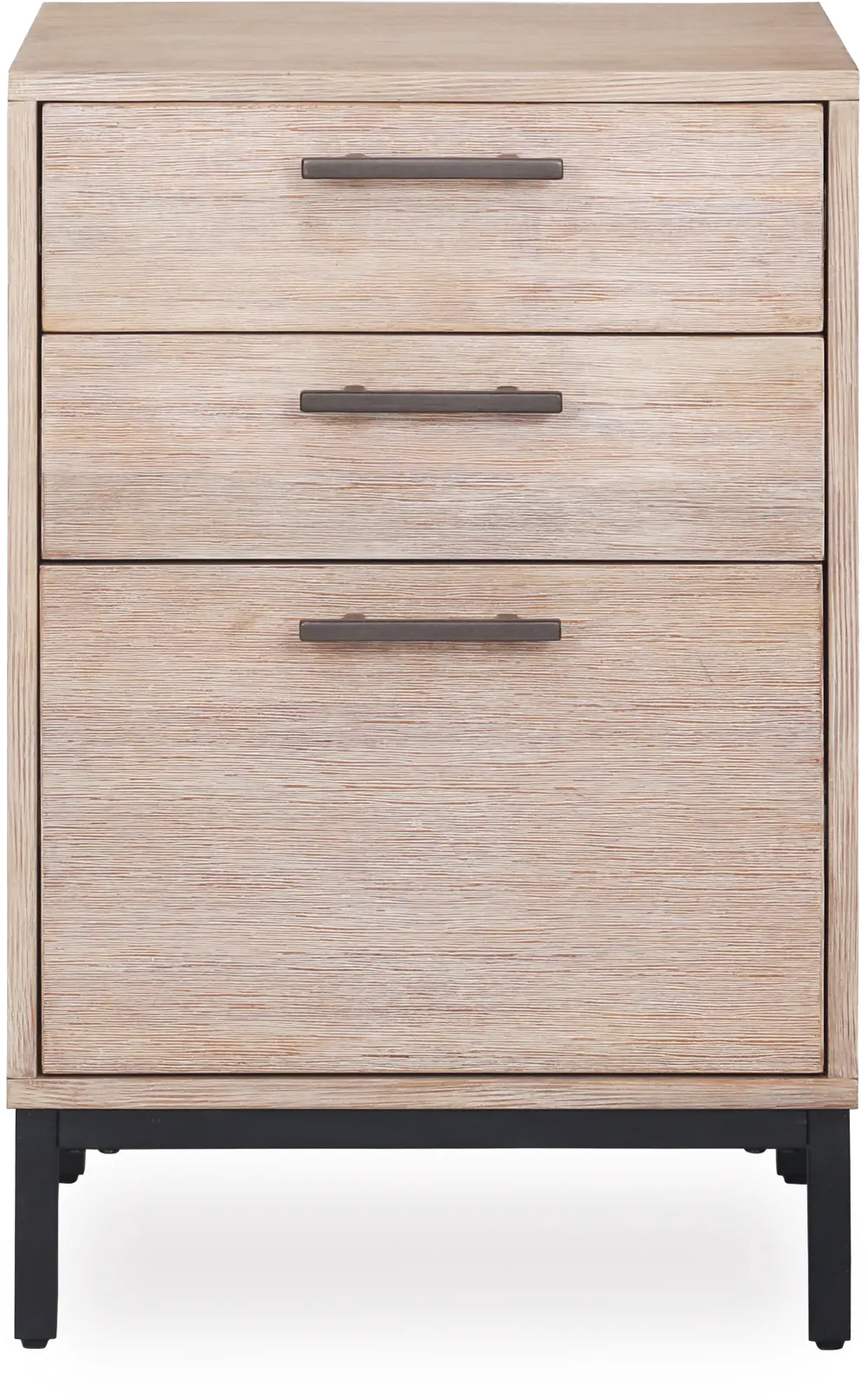 Cascade Acacia Wood Drawer Filing Cabinet-1