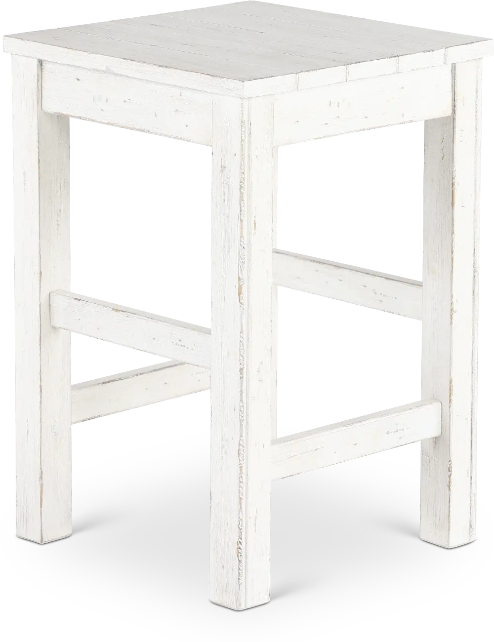 237-OT9000 River Place White Sofa Stool-1