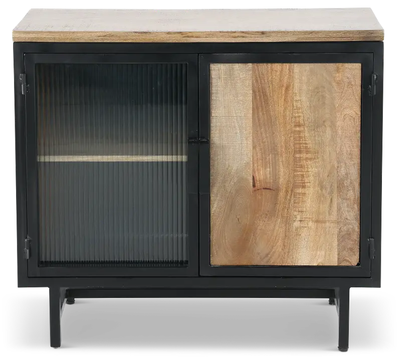 Bartram Natural and Black Cabinet