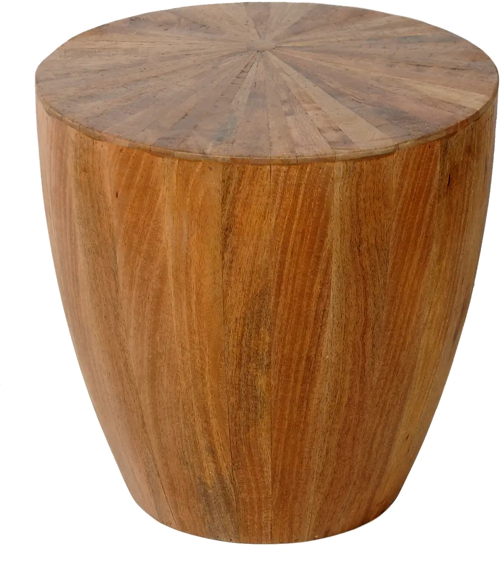 Cayley Natural Mango Wood End Table-1